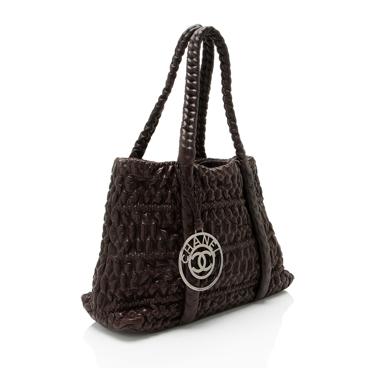 Chanel Wrinkled Lambskin Hidden Chain Tote