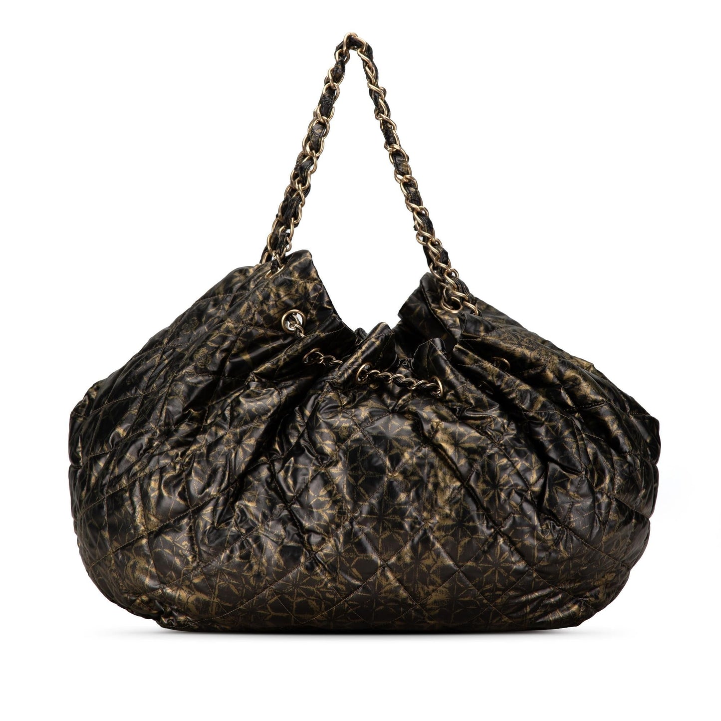 Chanel XL Printed Nylon Cabas Spirit Tote (SHG-Ewd3Kn)