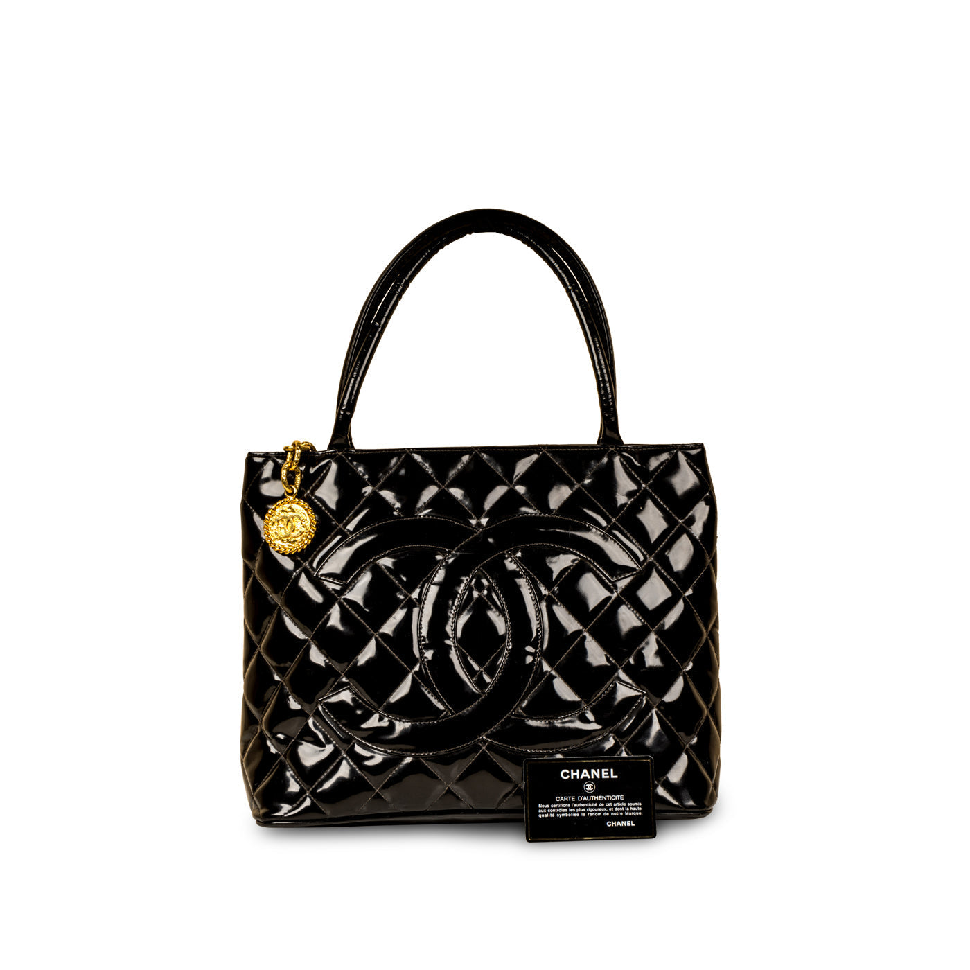 Chanel CC Medallion Tote - Patent
