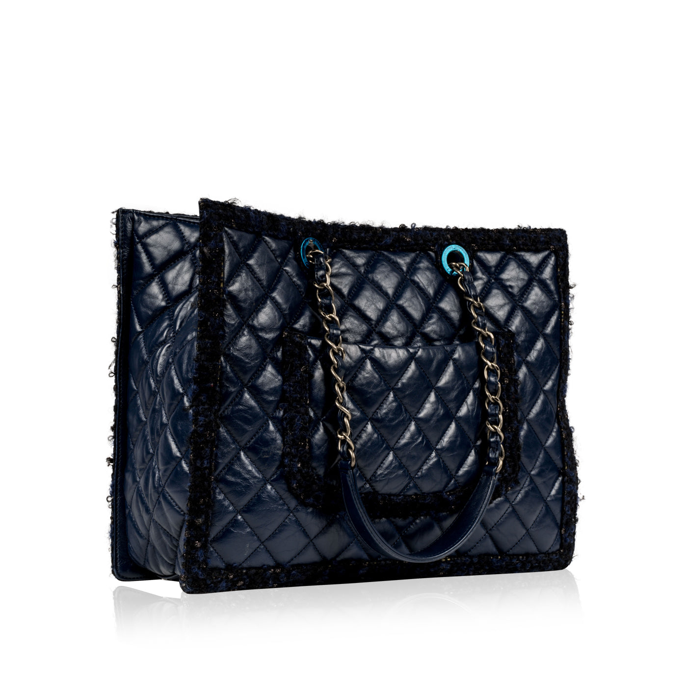 Chanel Tweed Shopper Tote