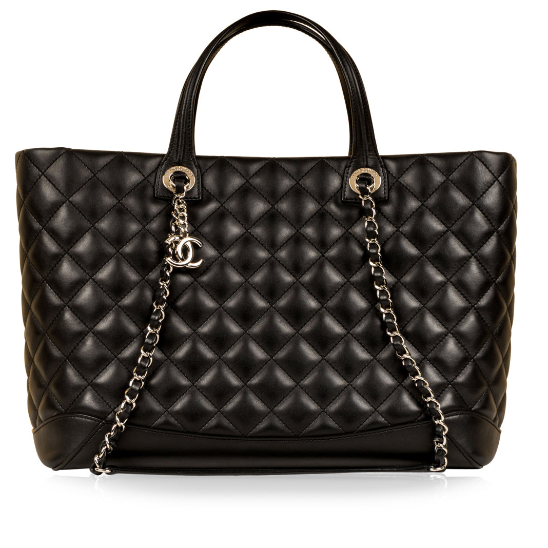 Chanel Quilted Shopping Tote