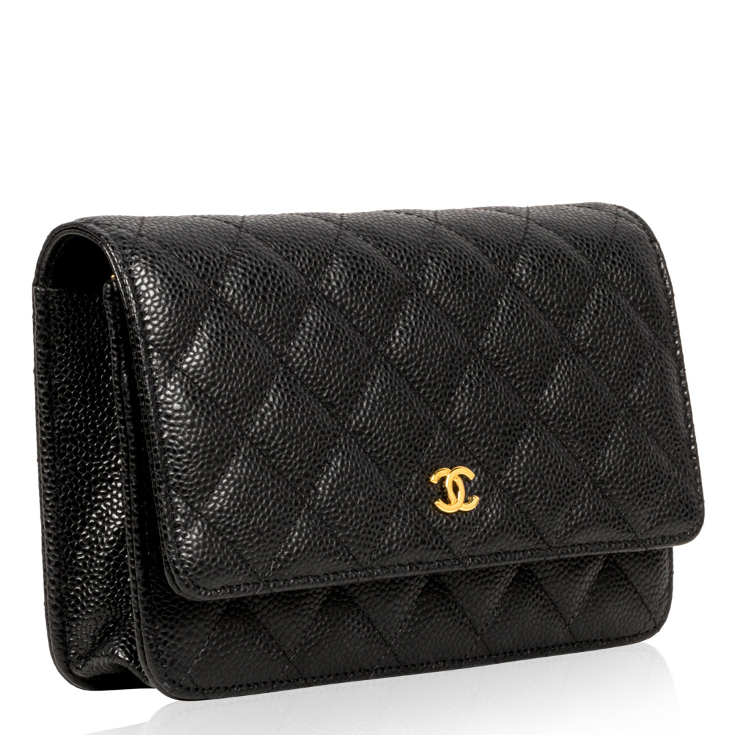 Chanel Wallet on Chain - Caviar