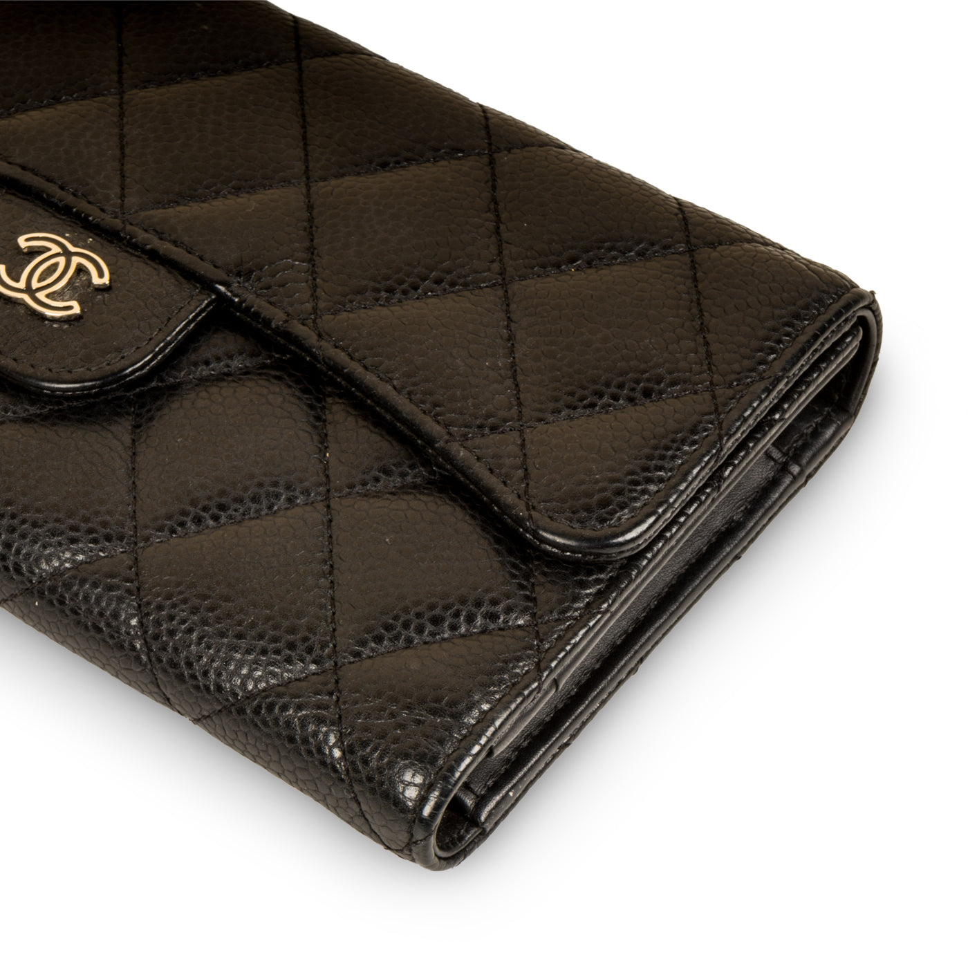 Chanel Long Flap Wallet - Caviar