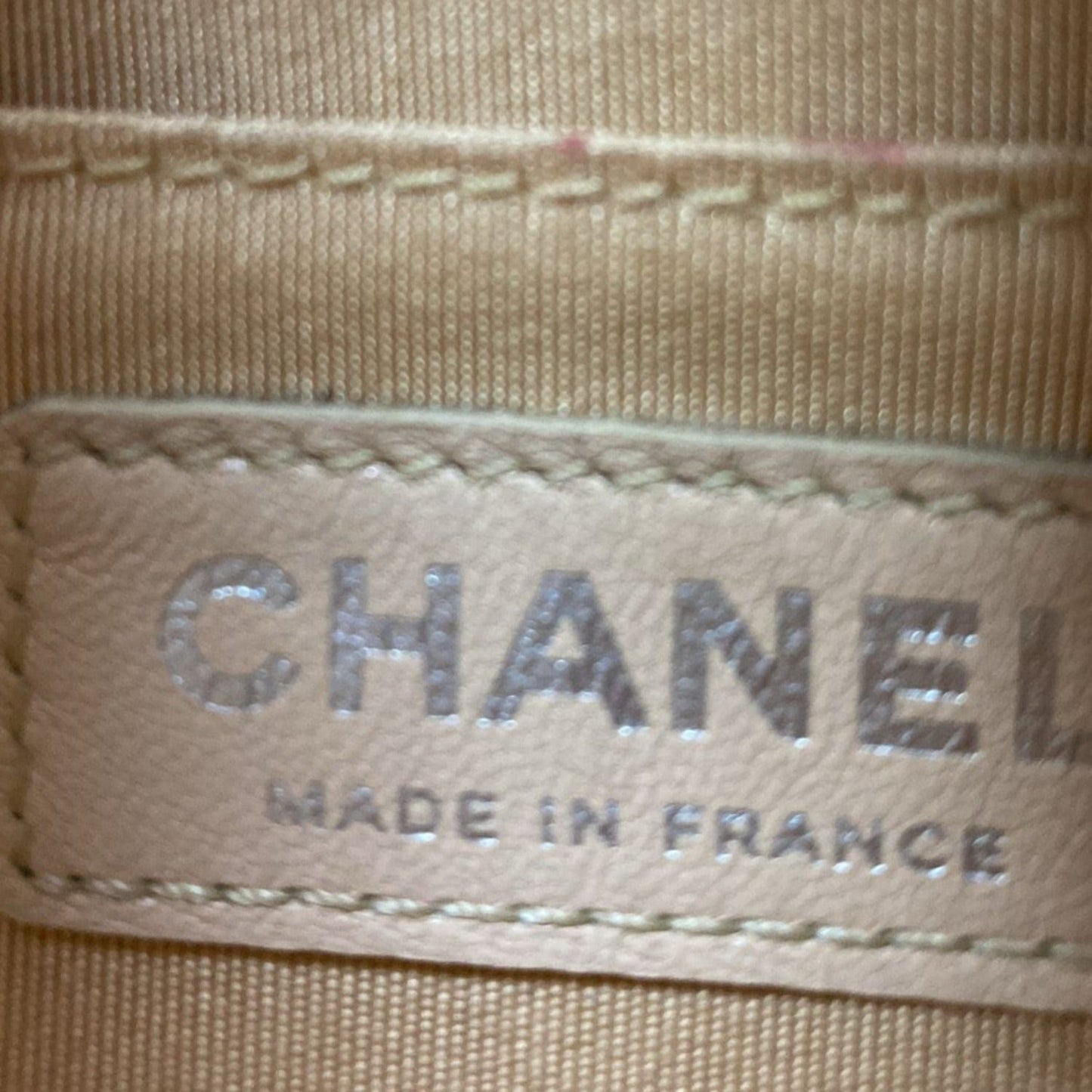 CHANEL Braided Chic Flap Small Leather Shoulder Bag Light Beige
