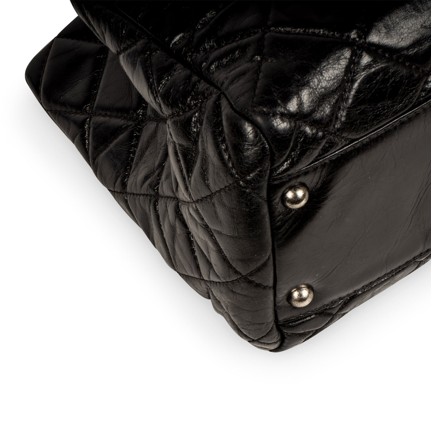 Chanel Distressed Leather Shoulder Bag