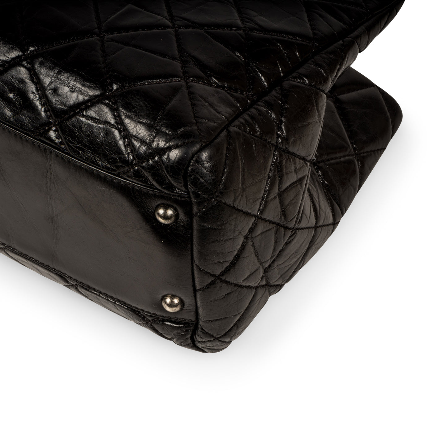Chanel Distressed Leather Shoulder Bag