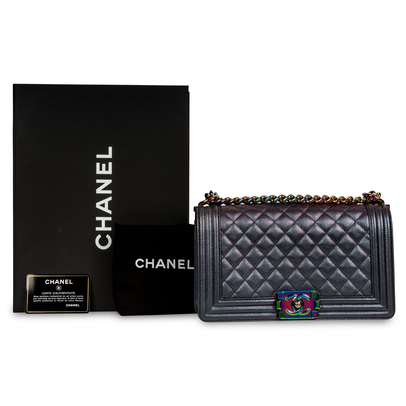 Chanel Iridescent Boy Bag - Medium
