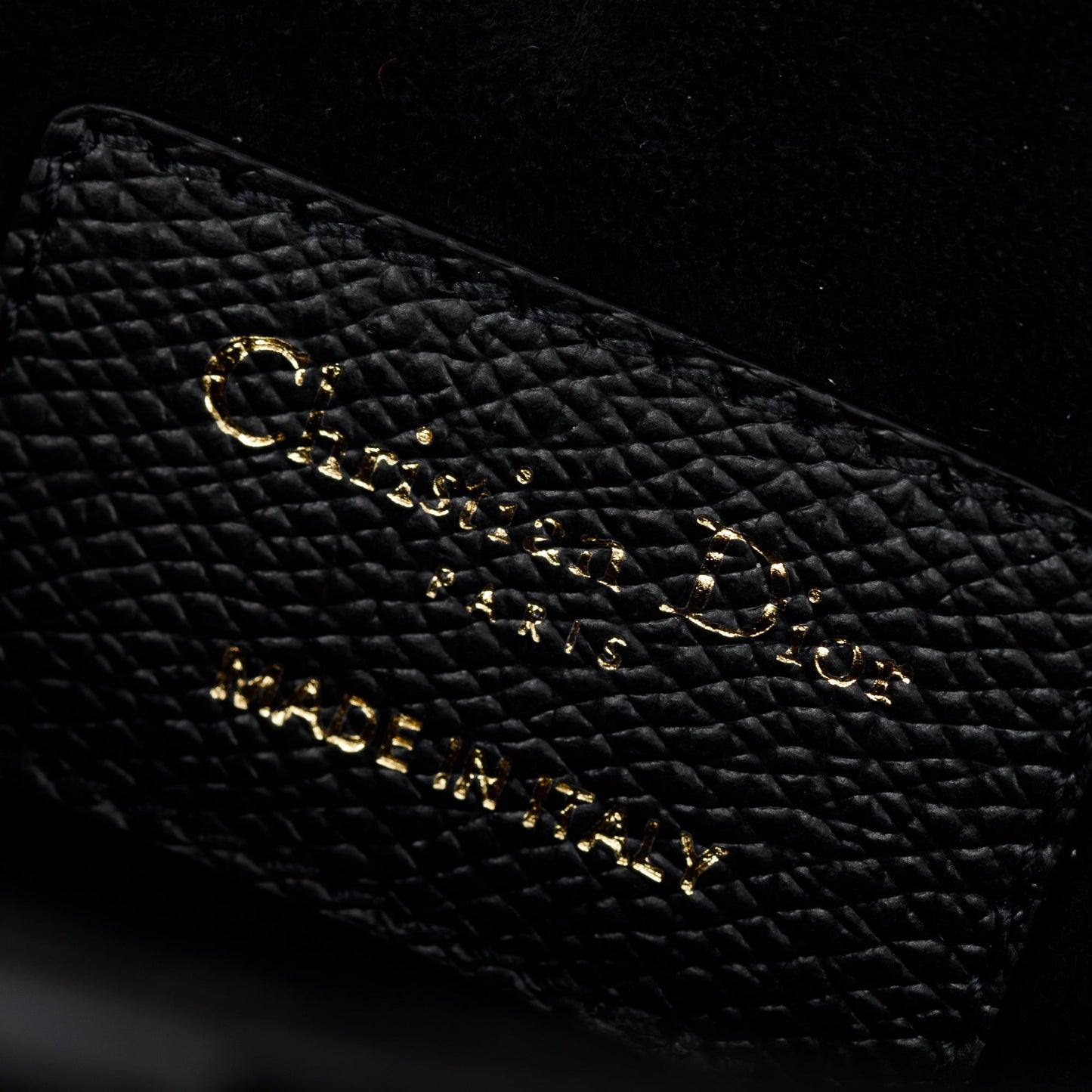 Christian Dior 2020 Black Calfskin Leather Mini Saddle Bag
