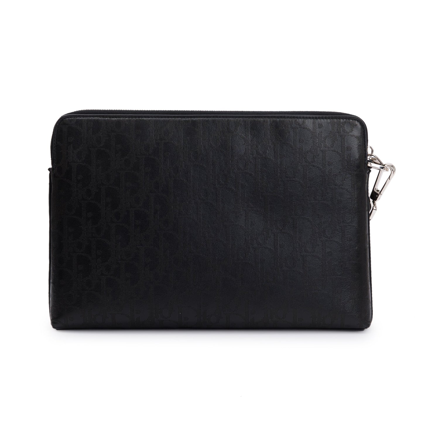 Christian Dior 2020 Black Oblique Galaxy Leather Pouch