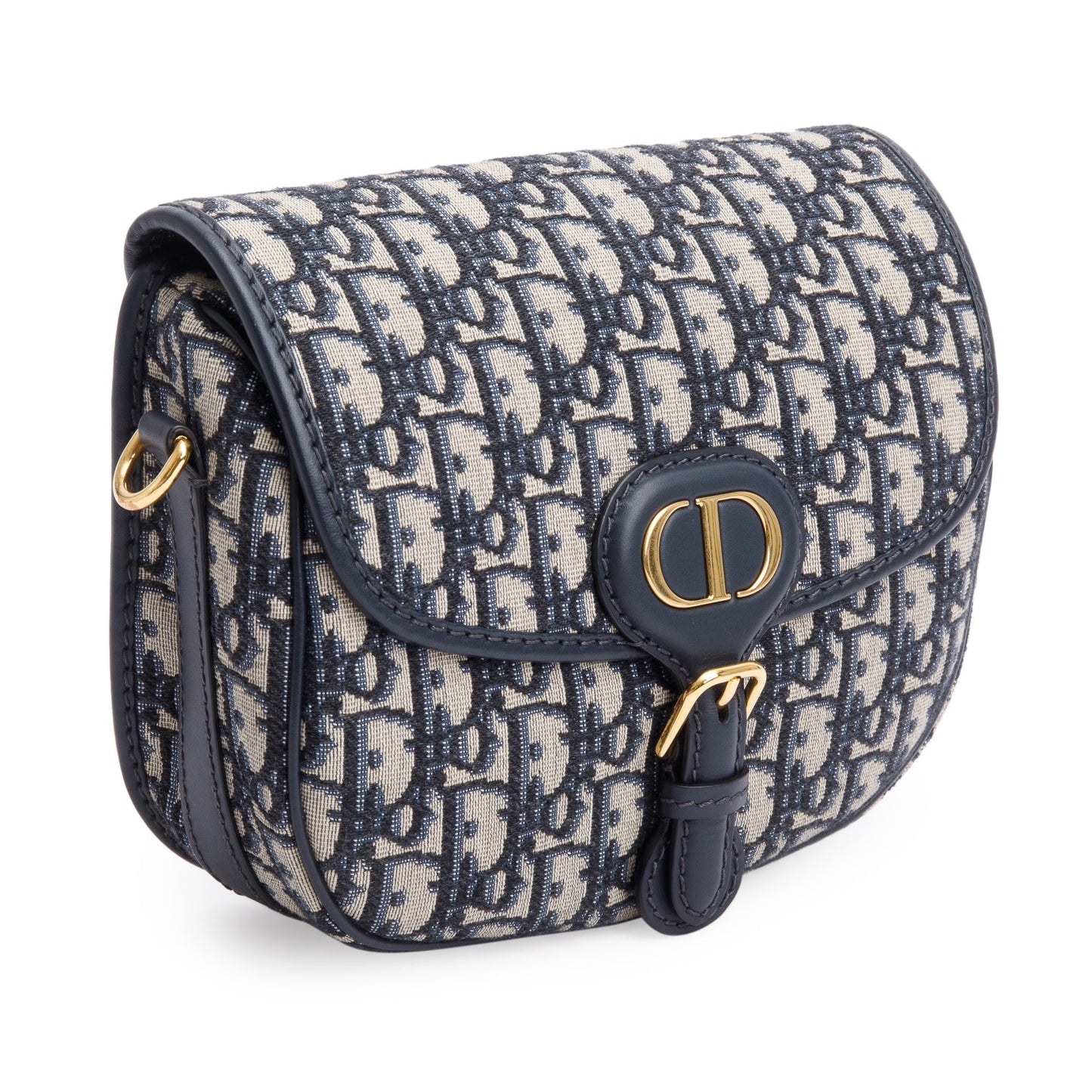 Christian Dior 2020 Blue Oblique Jacquard Medium Bobby Bag