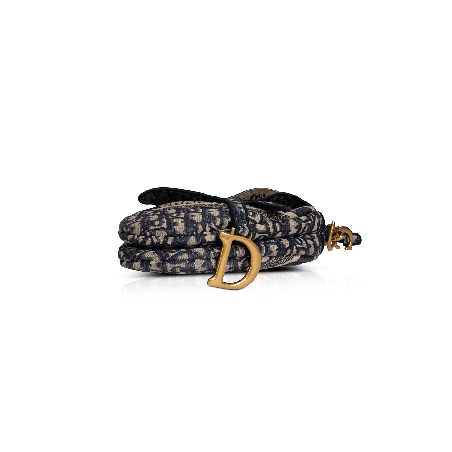 Christian Dior 2020 Embroidery Oblique Saddle Bag