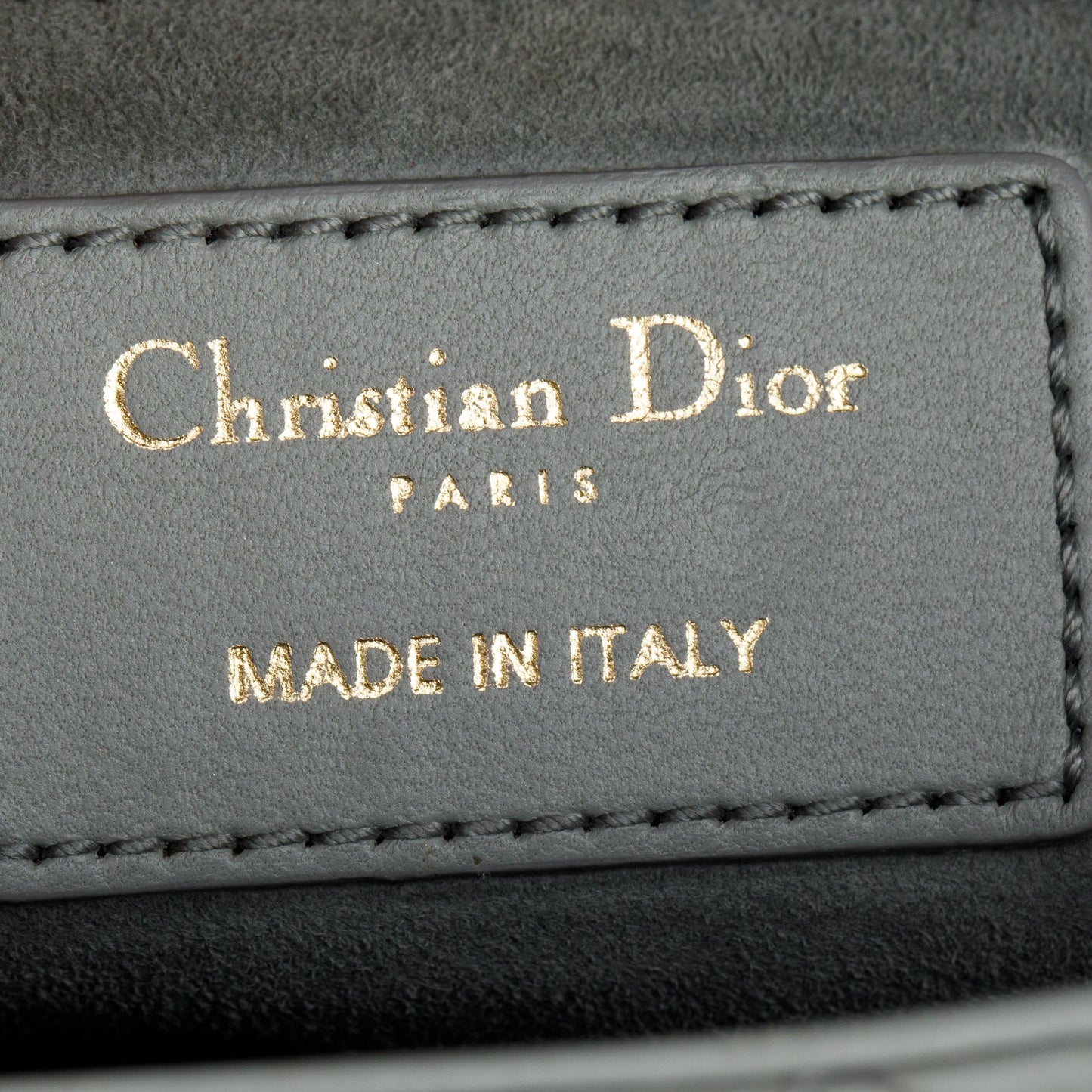 Christian Dior 2020 Grey Cannage Lambskin Leather Medium Lady Dior Bag