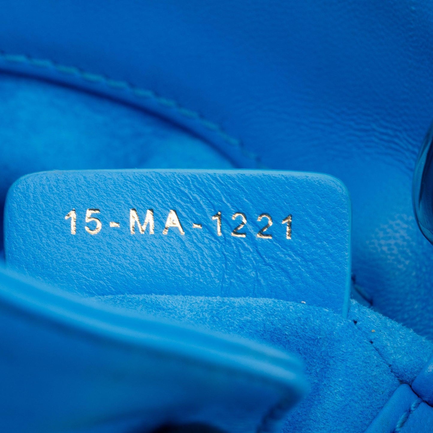 Christian Dior 2021 Blue Leather Micro Lady Dior Bag