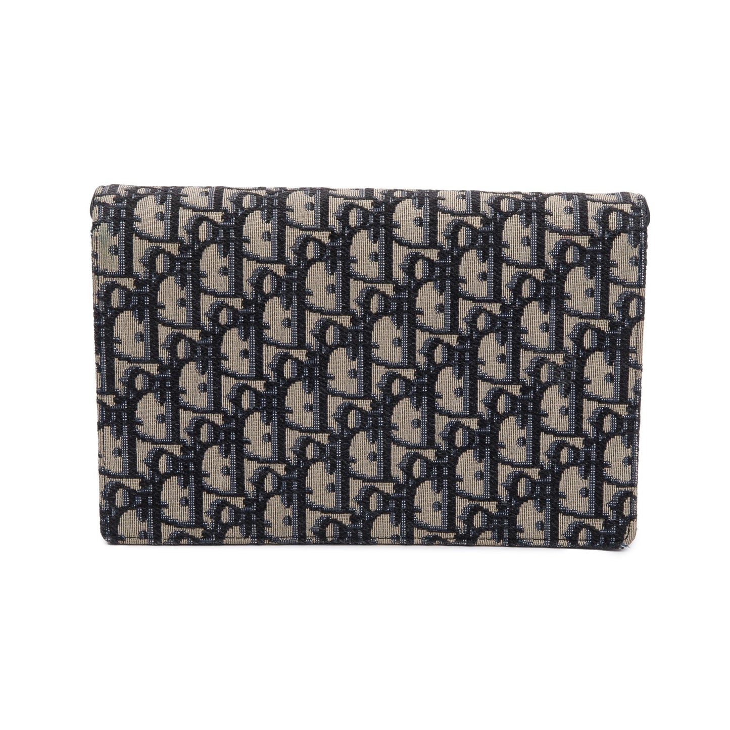 Christian Dior 2021 Oblique Jacquard Saddle Pouch with Chain