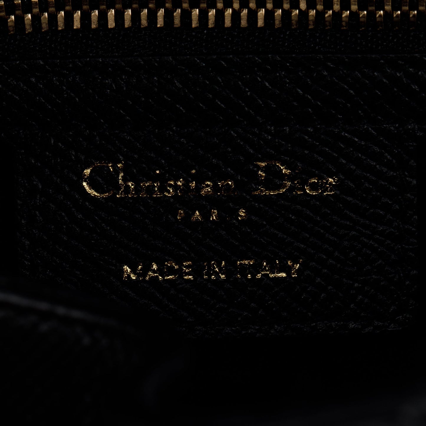 Christian Dior 2022 Black Grained Calfskin Leather Saddle Bag