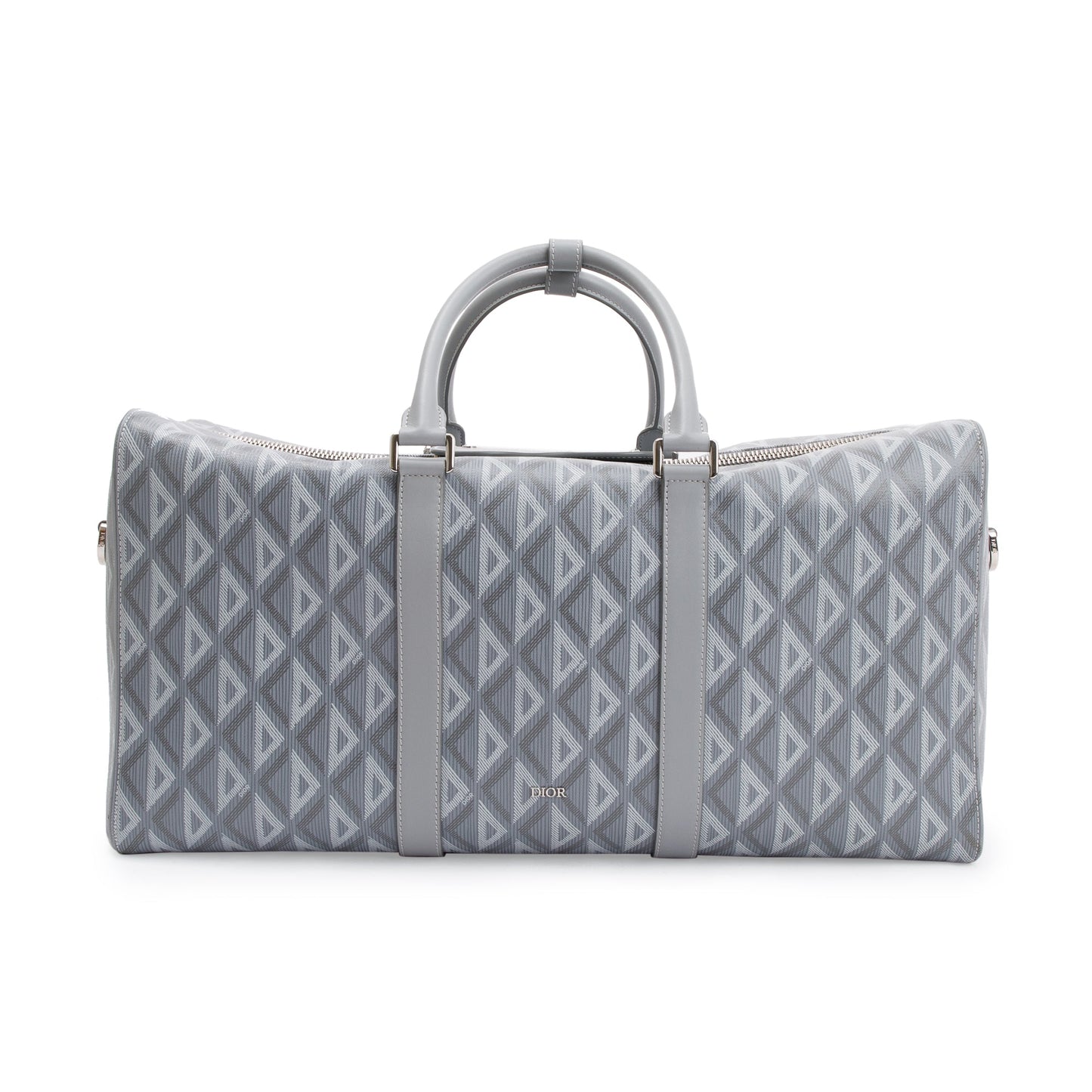 Christian Dior 2022 Gray CD Diamond Lingot 50 Duffle Bag