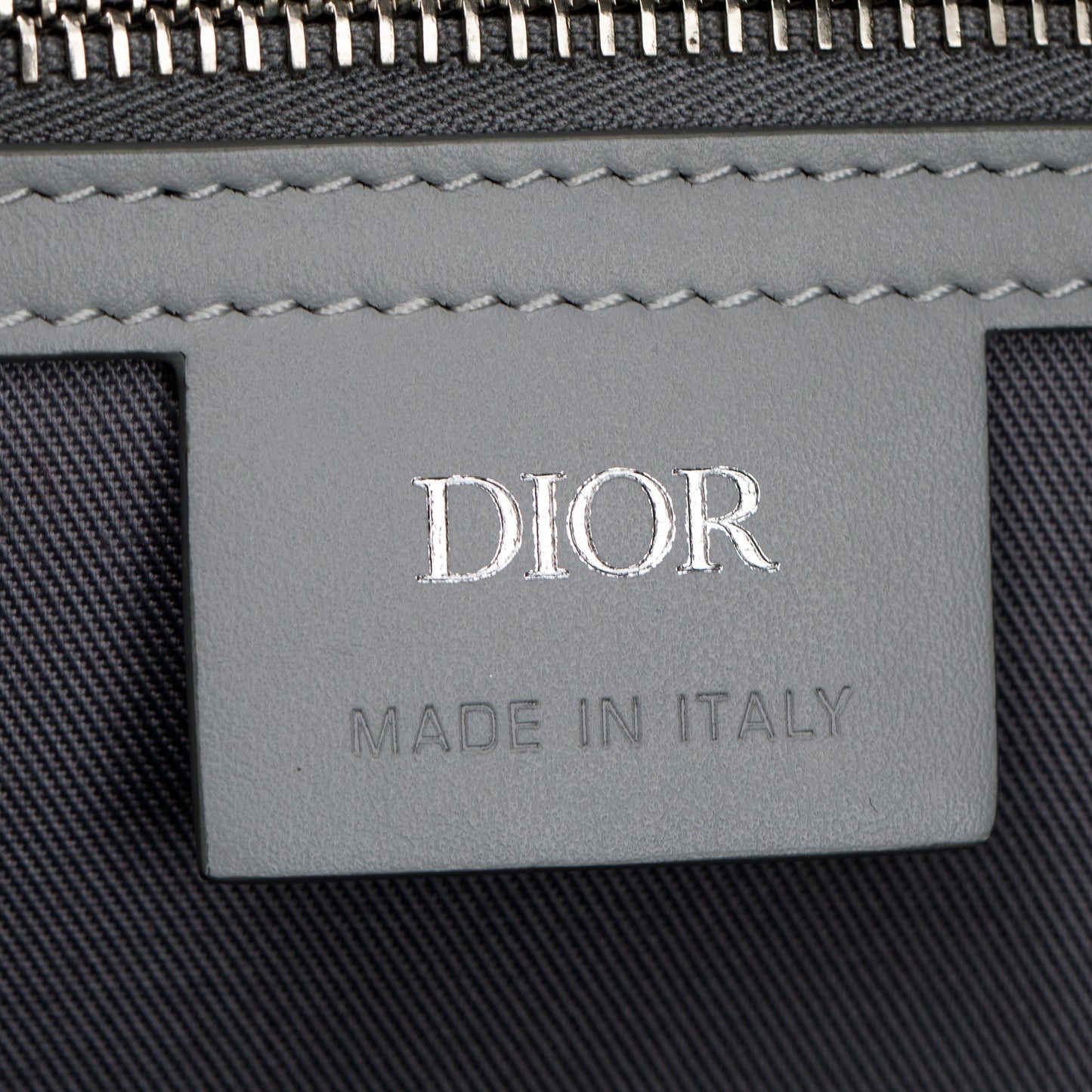 Christian Dior 2022 Gray CD Diamond Lingot 50 Duffle Bag