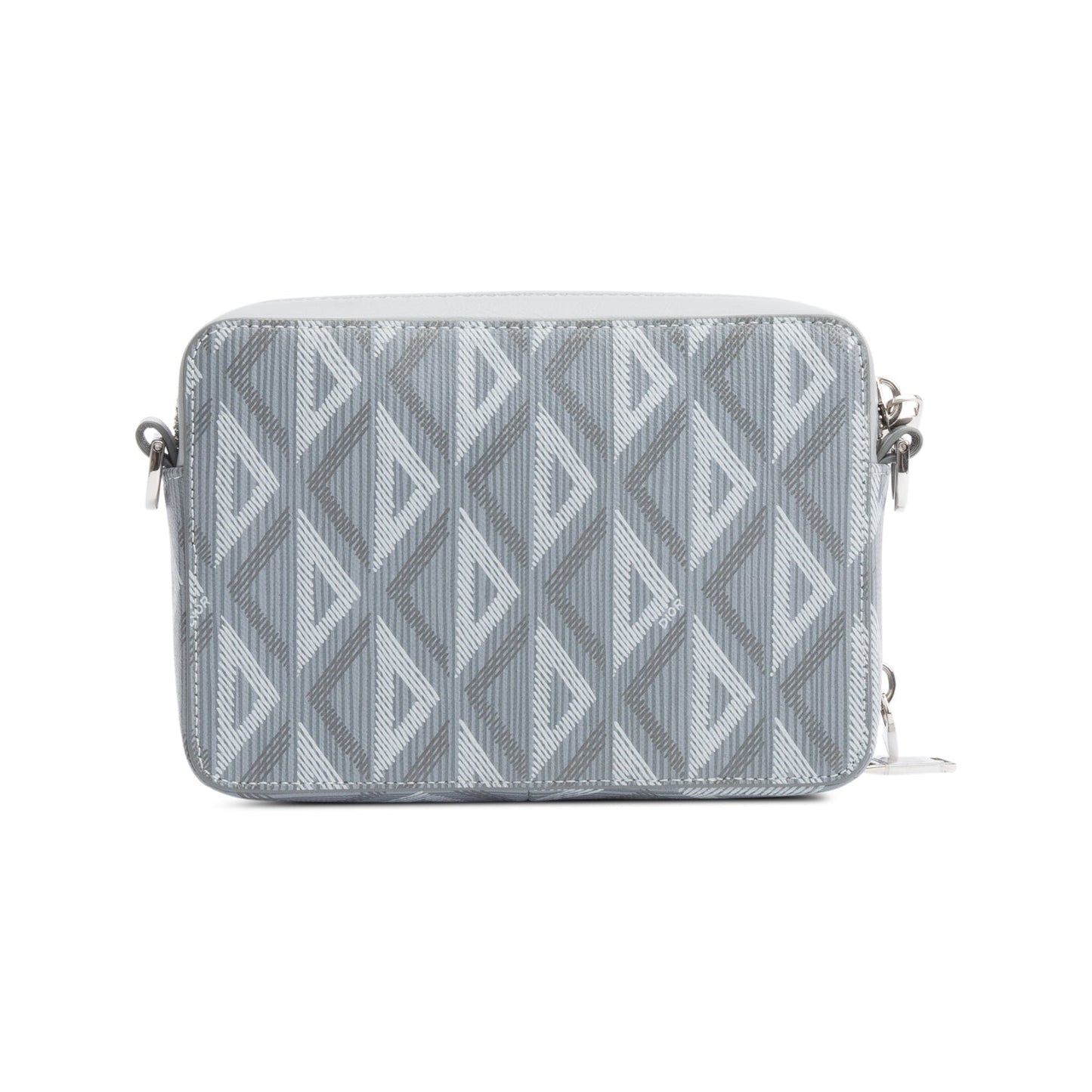 Christian Dior 2022 Grey CD Diamond Coated Canvas Crossbody Pouch