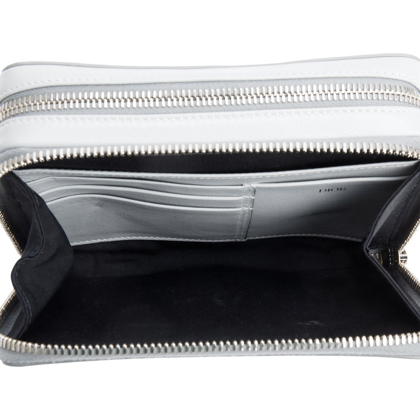 Christian Dior 2022 Grey CD Diamond Coated Canvas Crossbody Pouch