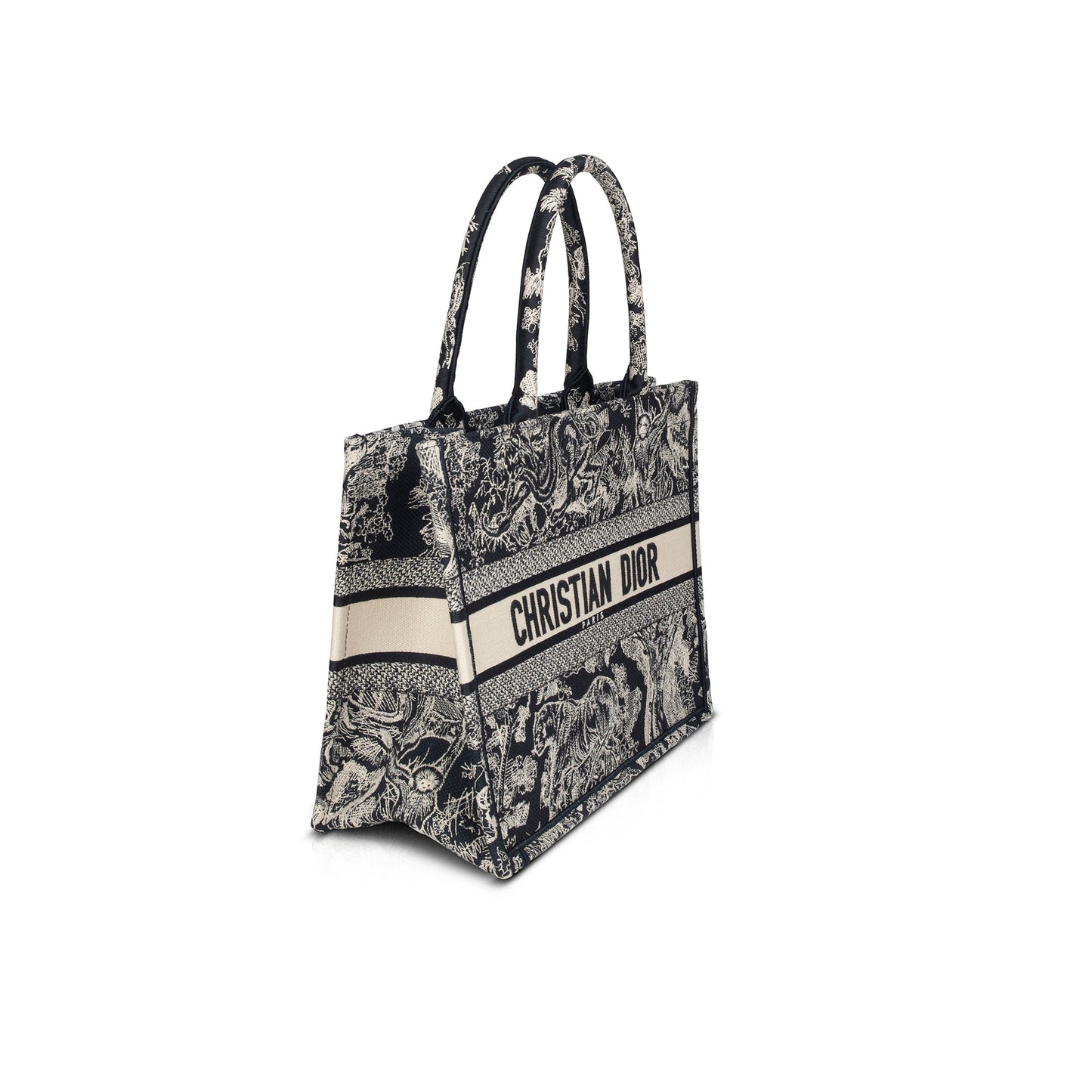 Christian Dior 2022 Medium Toile de Jouy Reverse Book Tote