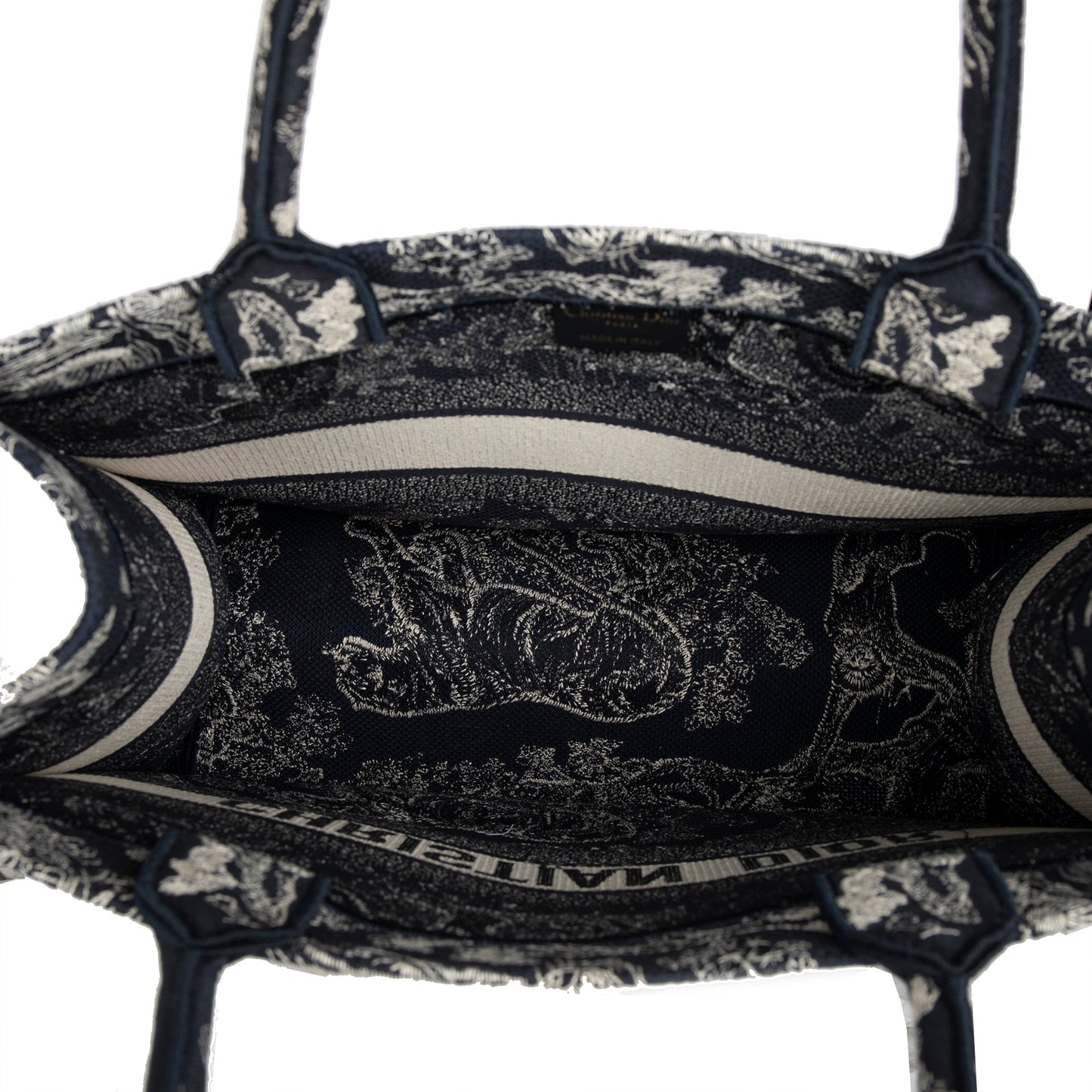 Christian Dior 2022 Medium Toile de Jouy Reverse Book Tote
