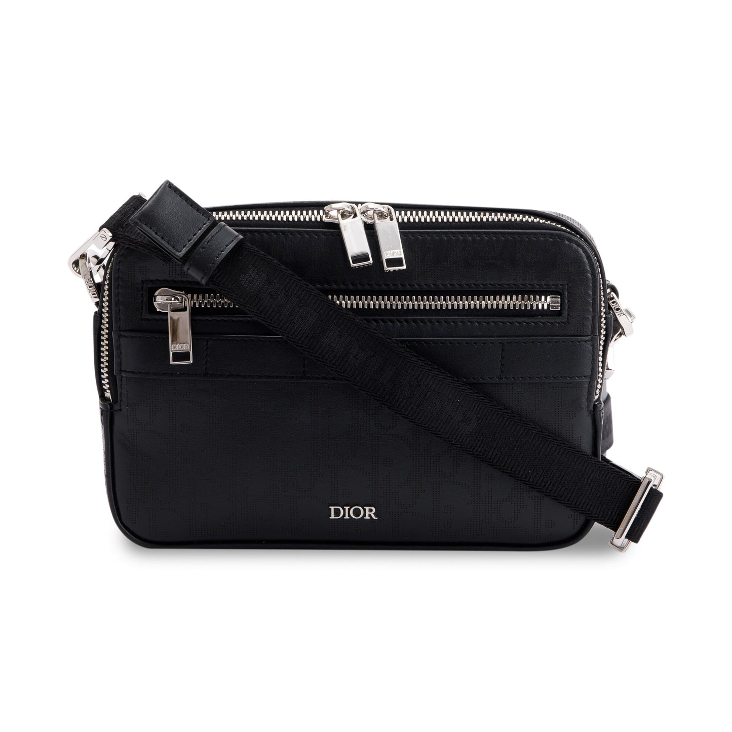 Christian Dior 2022 Safari Leather Messenger Bag