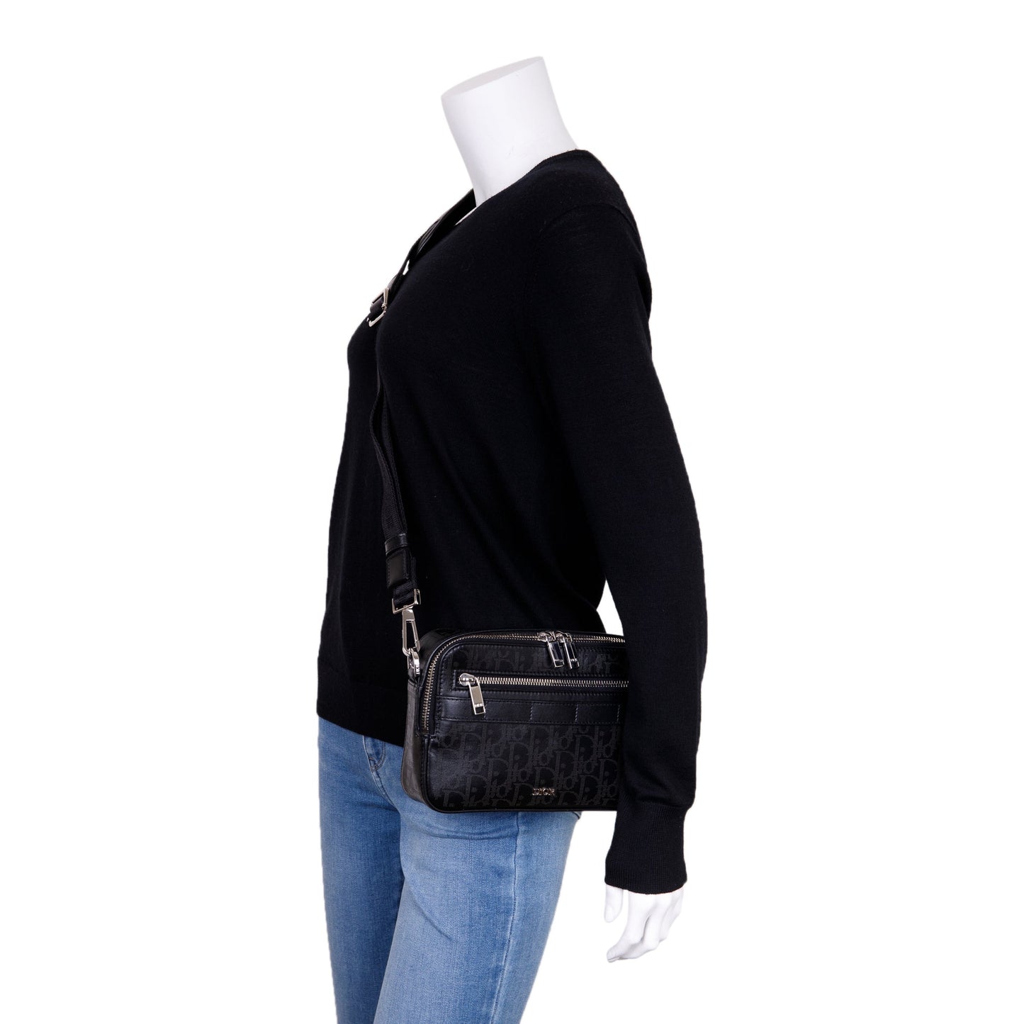 Christian Dior 2022 Safari Leather Messenger Bag