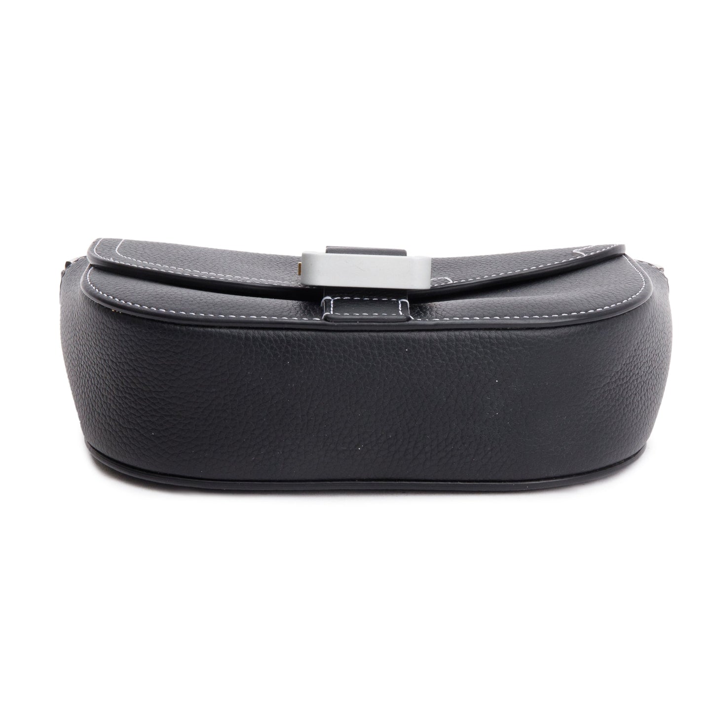 Christian Dior 2023 Black Calfskin Leather Mini Saddle Messenger Bag