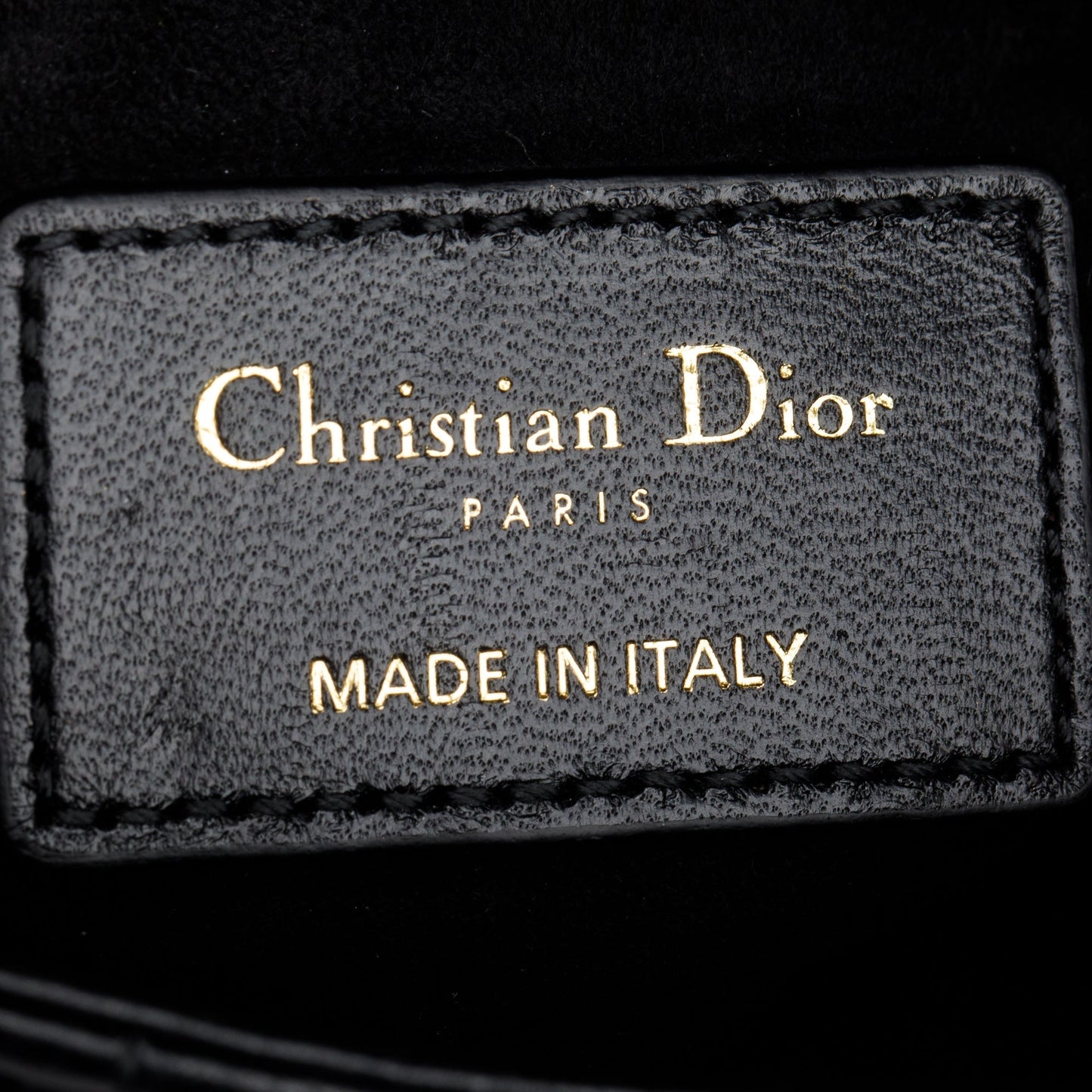 Christian Dior 2023 Black Cannage Lambskin Leather Small Lady Dior Bag