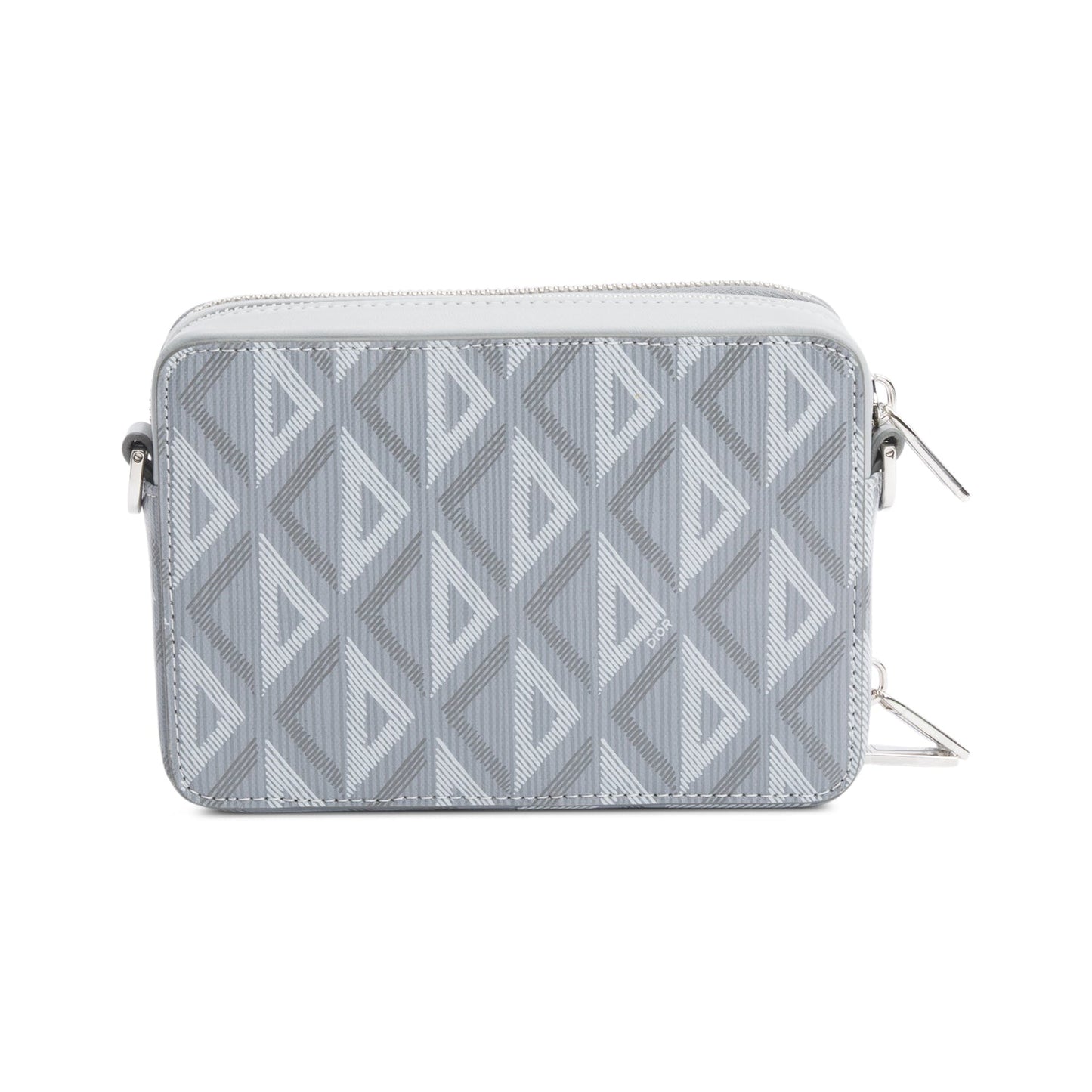 Christian Dior 2023 Grey CD Diamond Coated Canvas Crossbody Pouch