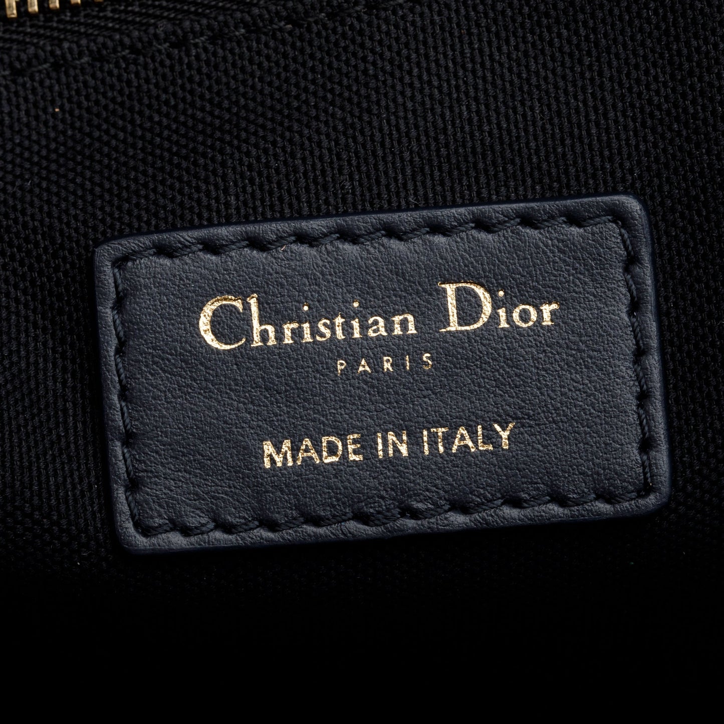 Christian Dior 2023 Navy Oblique Embroidered Medium Book Tote