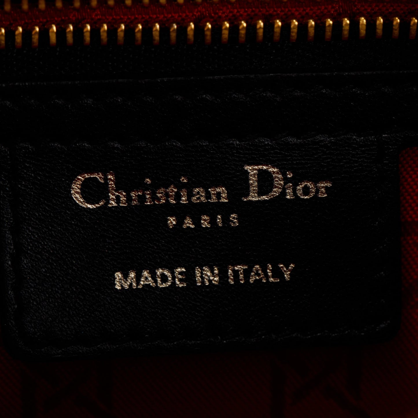 Christian Dior Black Cannage Lambskin Leather Medium Lady Dior Bag