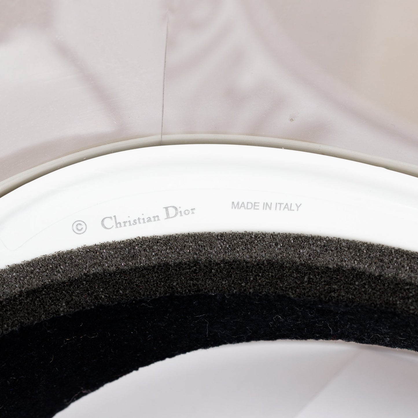 Christian Dior Black DiorClub 1 Visor