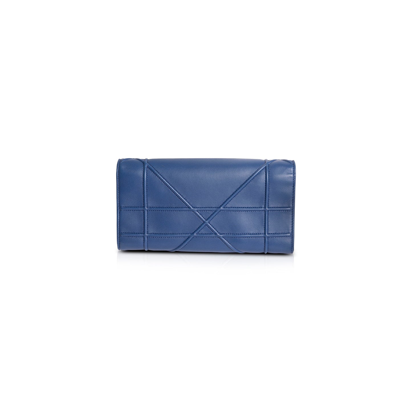 Christian Dior Blue Diorama Wallet on Chain