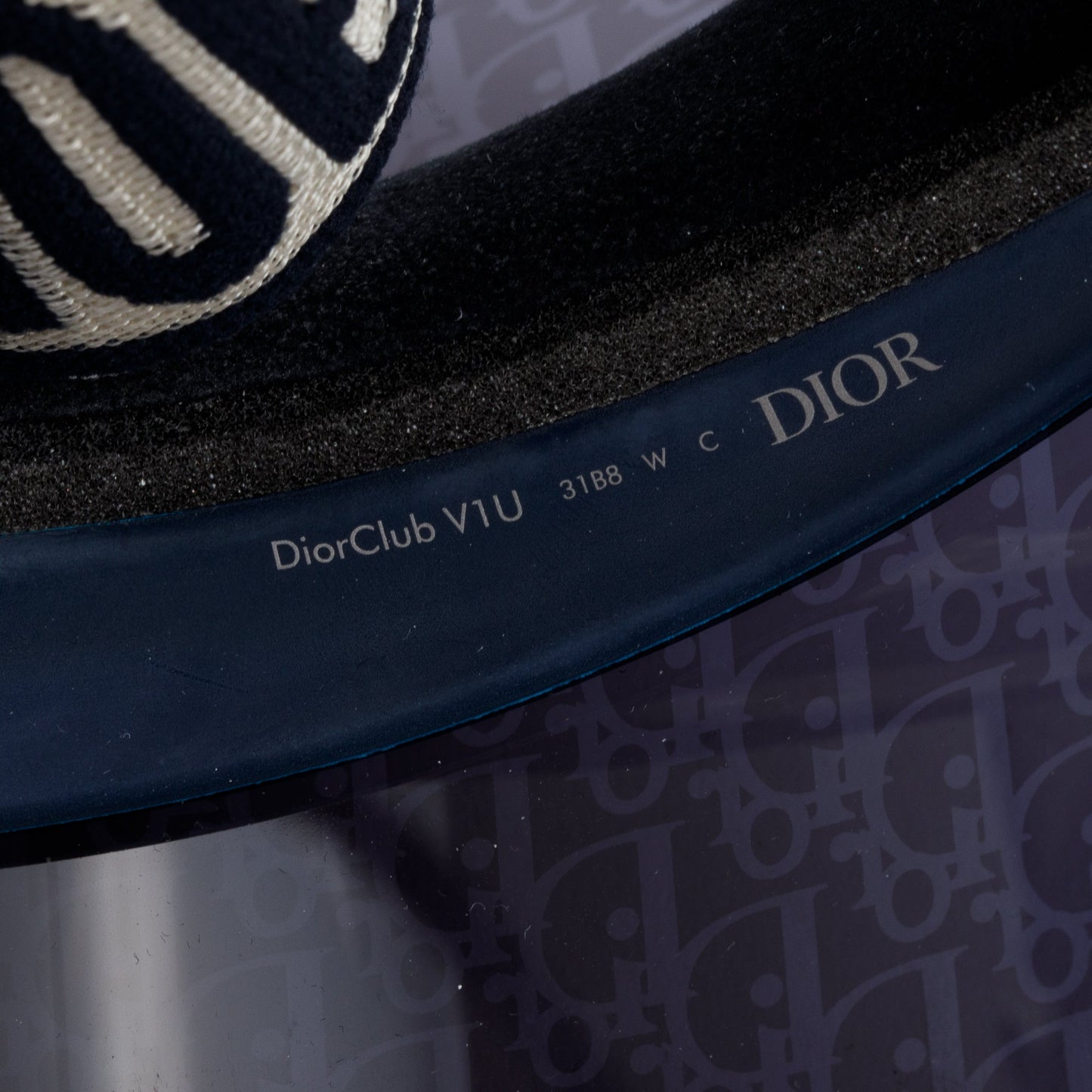 Christian Dior Blue Oblique DiorClub V1U Visor