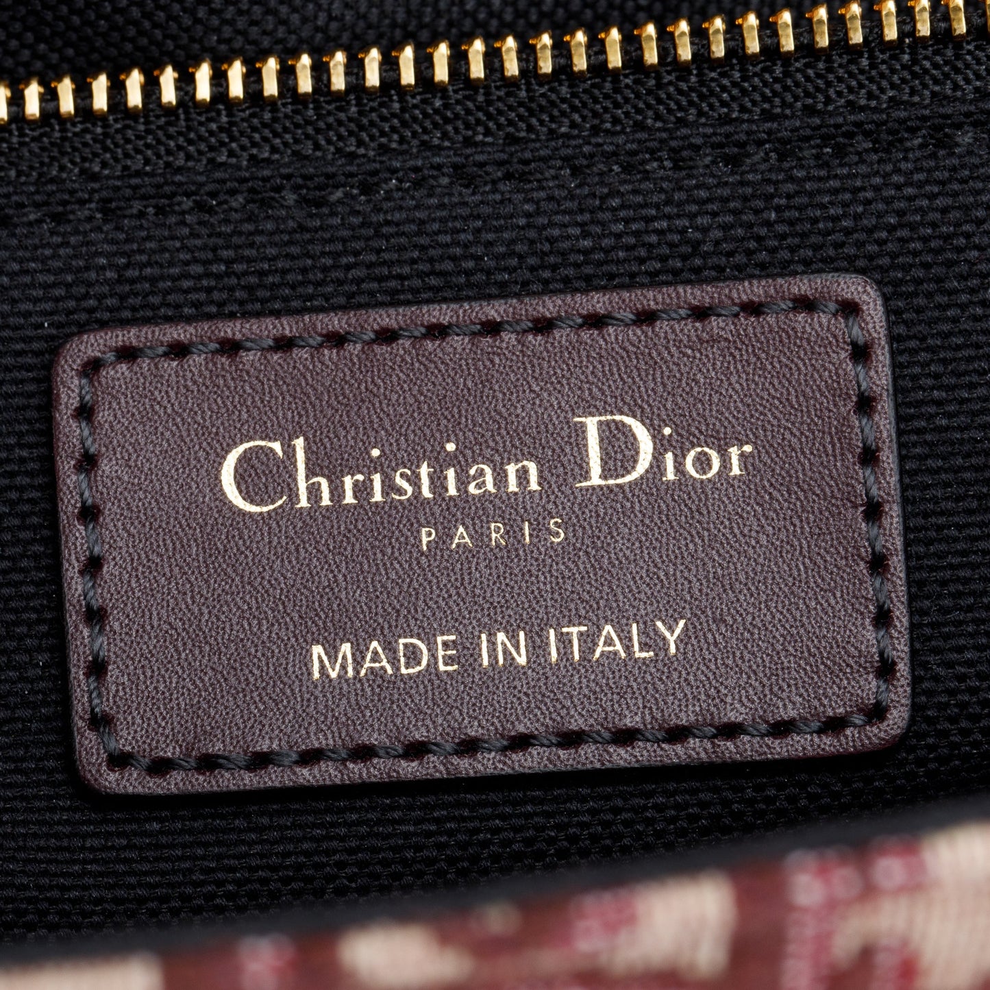 Christian Dior Burgundy Oblique 30 Montaigne Bag