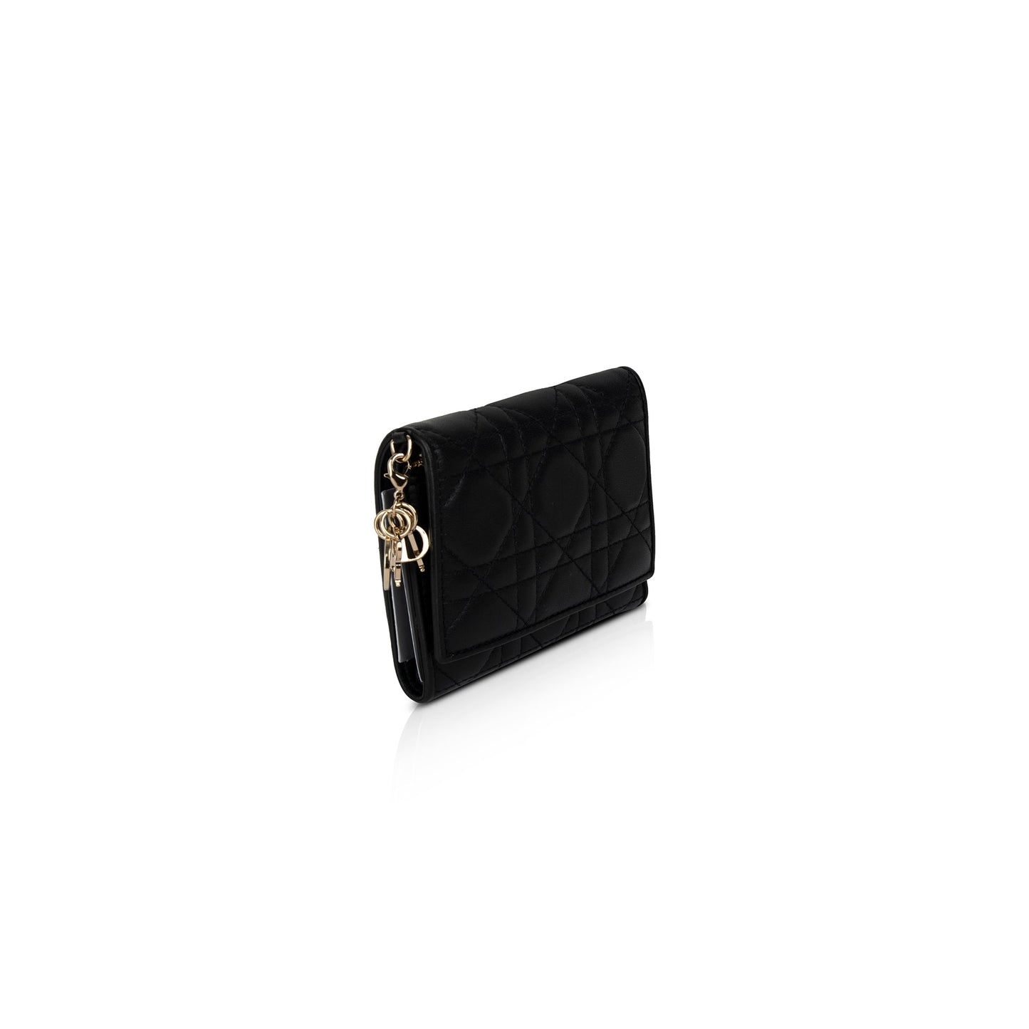Christian Dior Cannage Lambskin Lady D Wallet