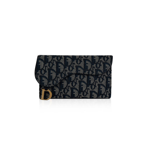 Christian Dior Diorissimo Saddle Trifold Wallet