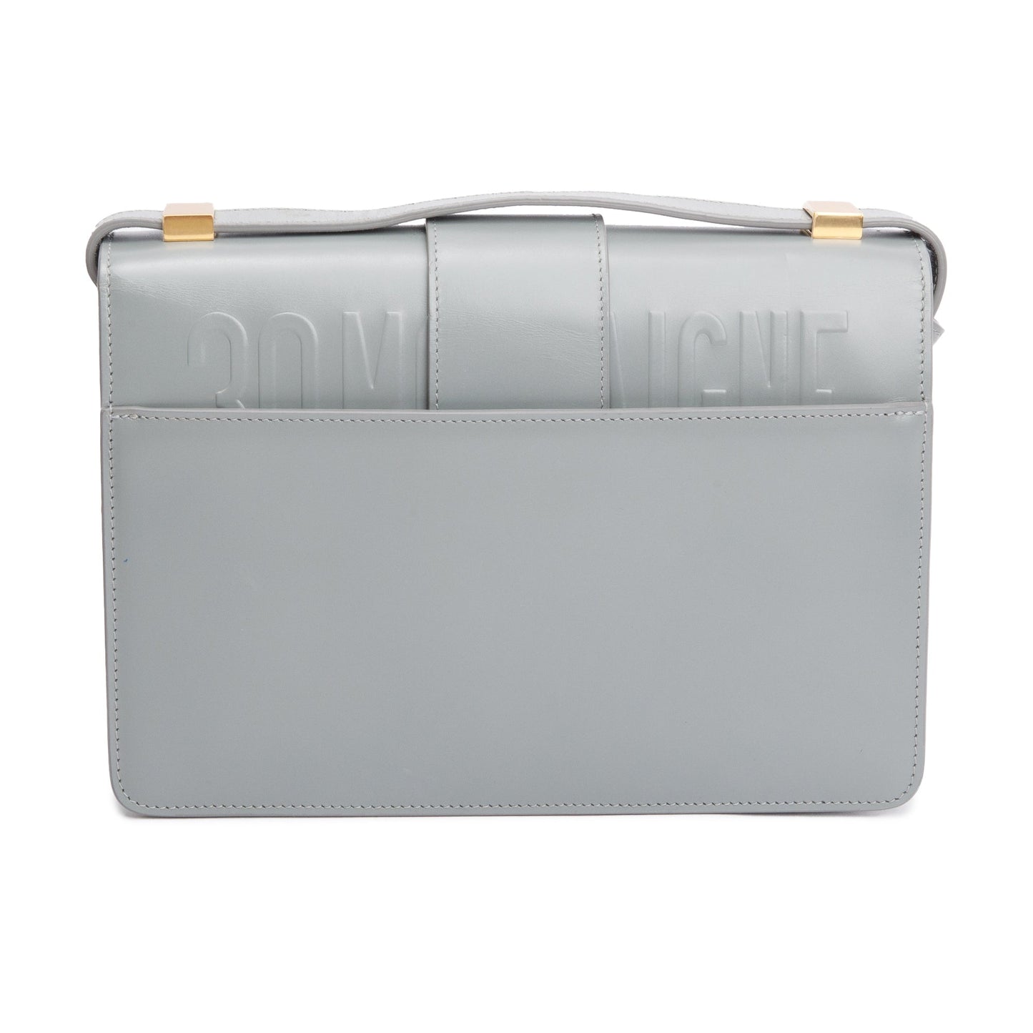 Christian Dior Grey Box Leather 30 Montaigne Bag