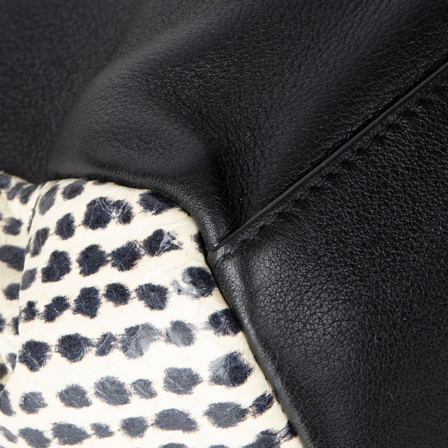 Christian Dior Large Python-Trimmed Diorling Bag