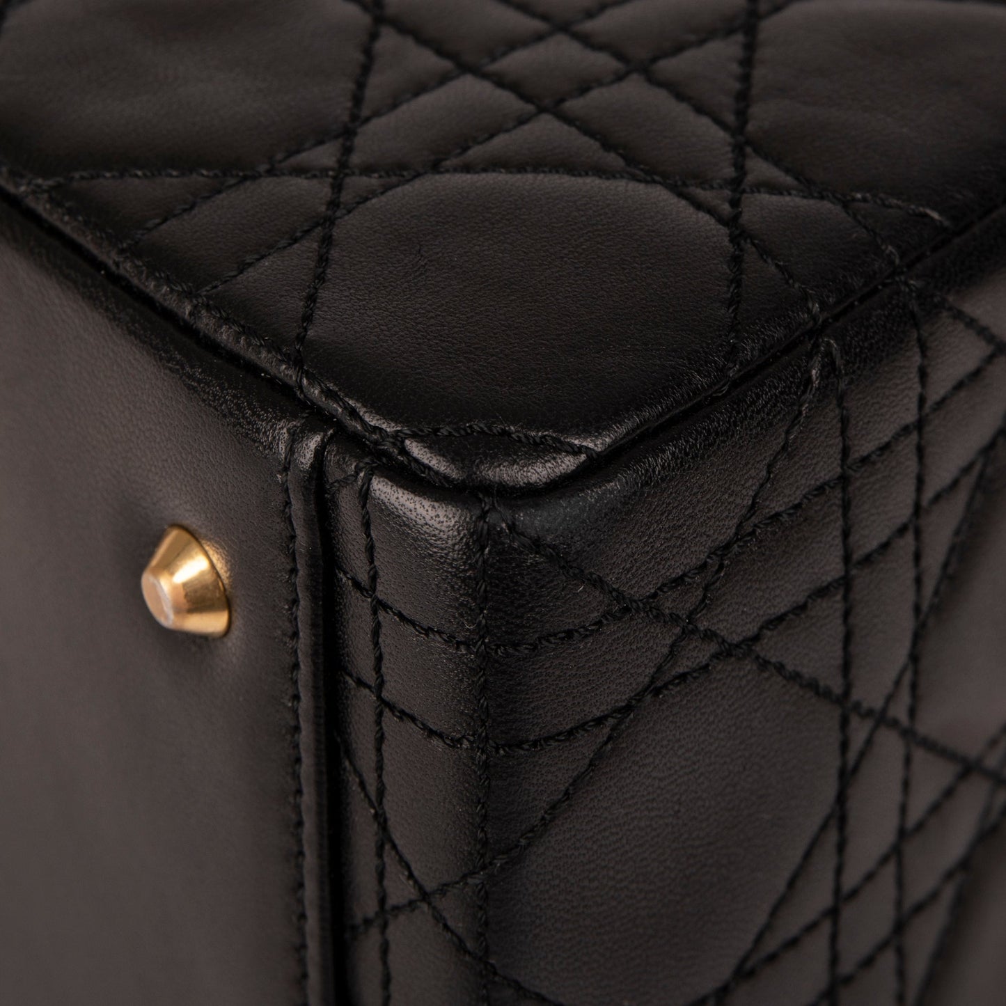 Christian Dior Medium Cannage Lambskin Lady Dior Bag