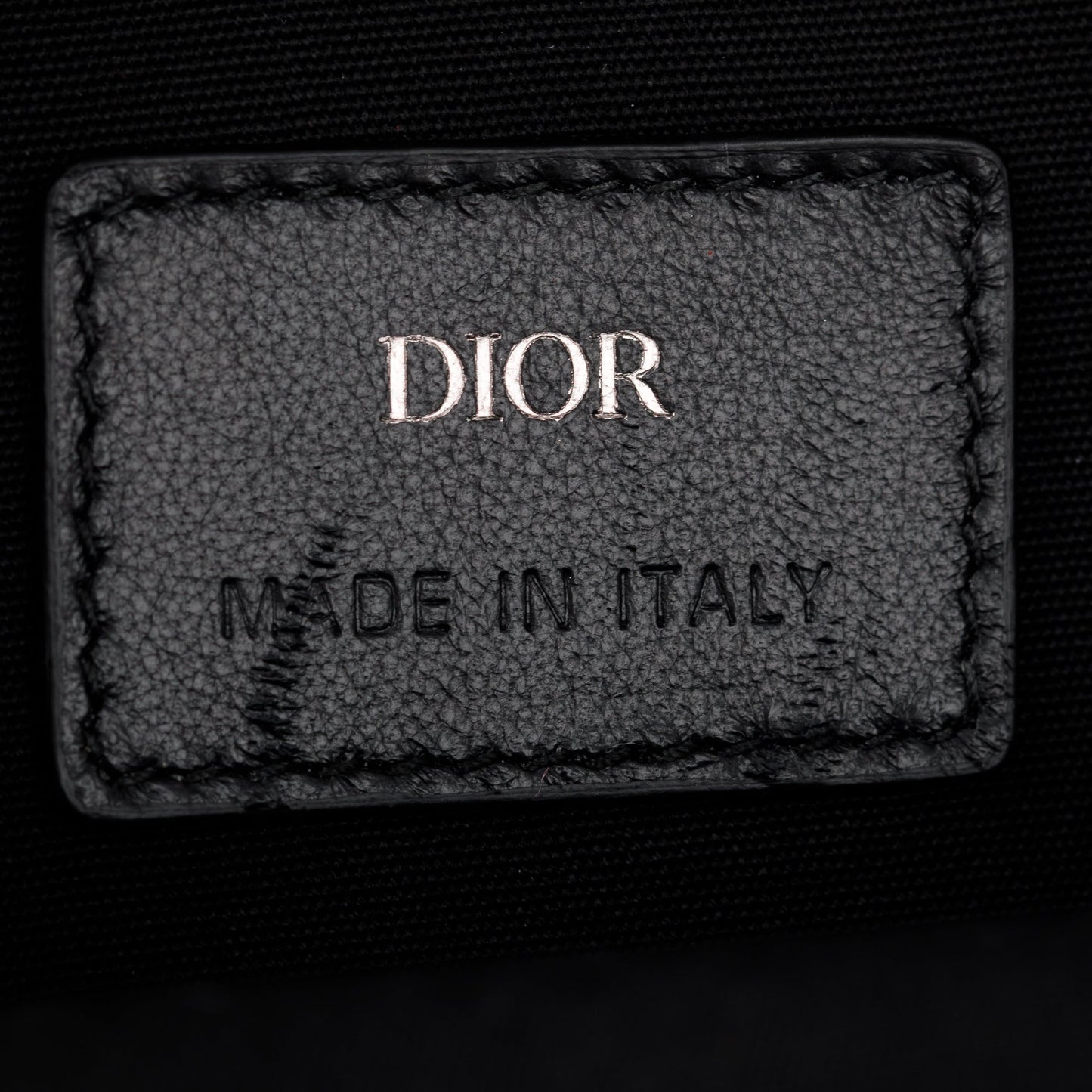Christian Dior Men 2022 Beige & Black Oblique Jacquard Micro Rider Crossbody Pouch