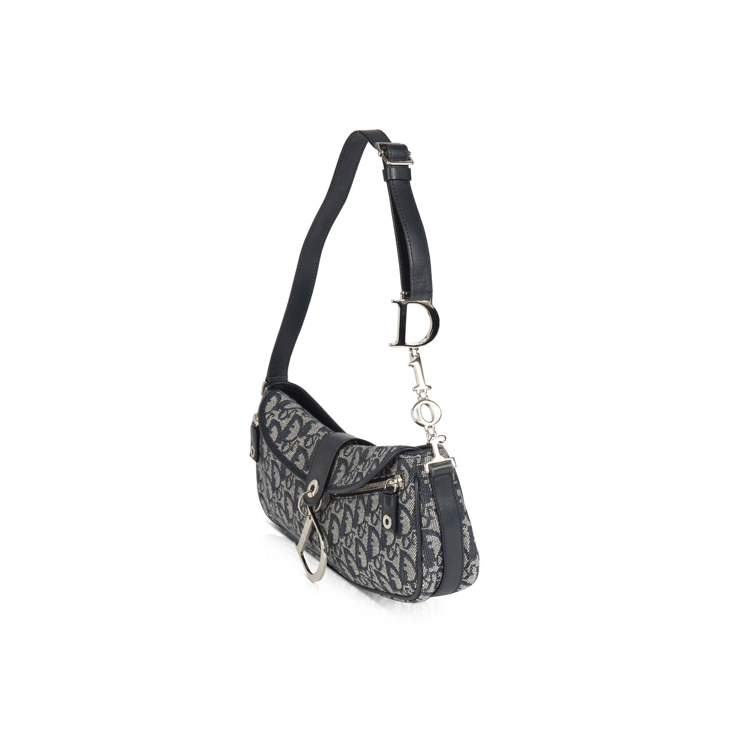 Christian Dior Oblique Logo Baguette Bag
