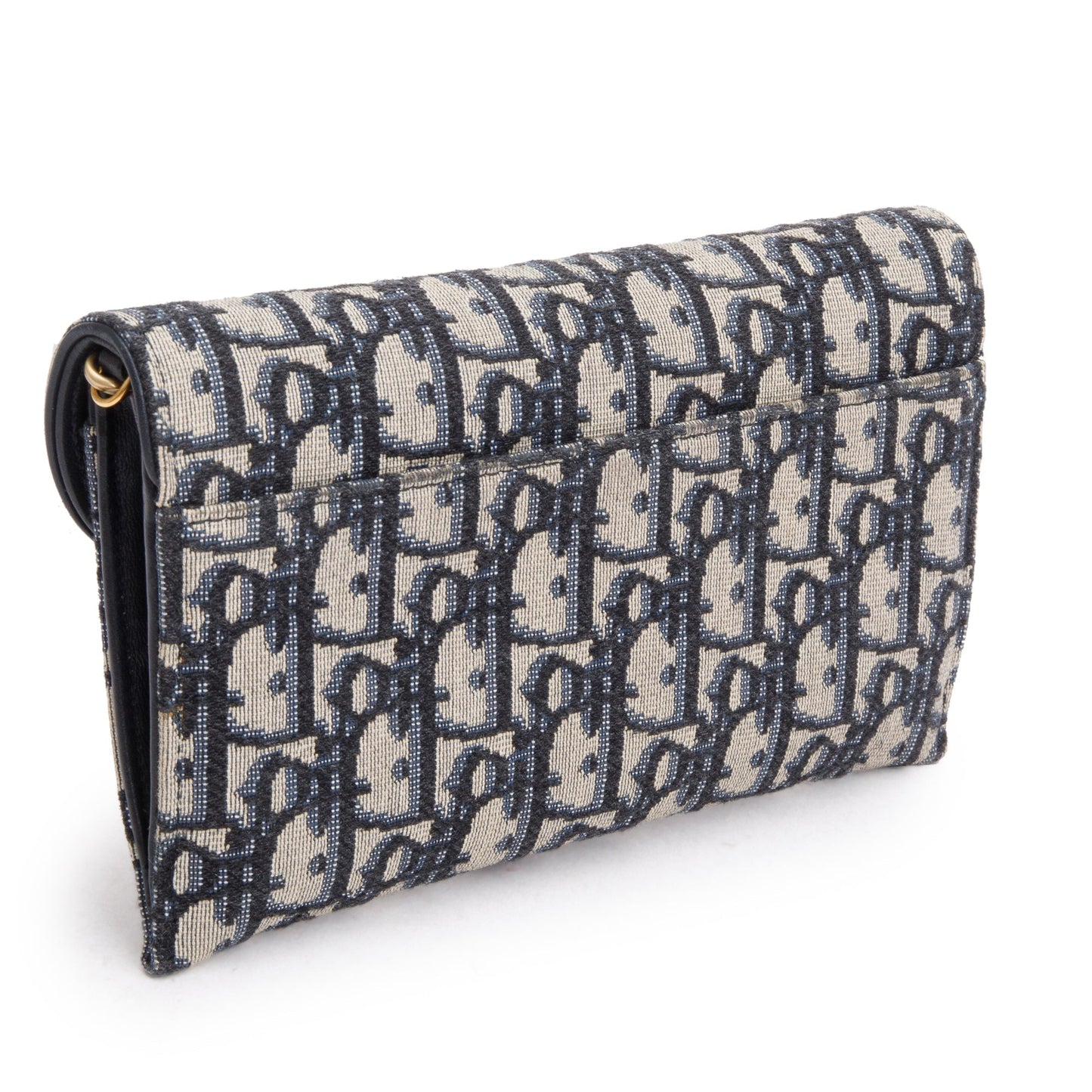Christian Dior Oblique Long Saddle Wallet on Chain