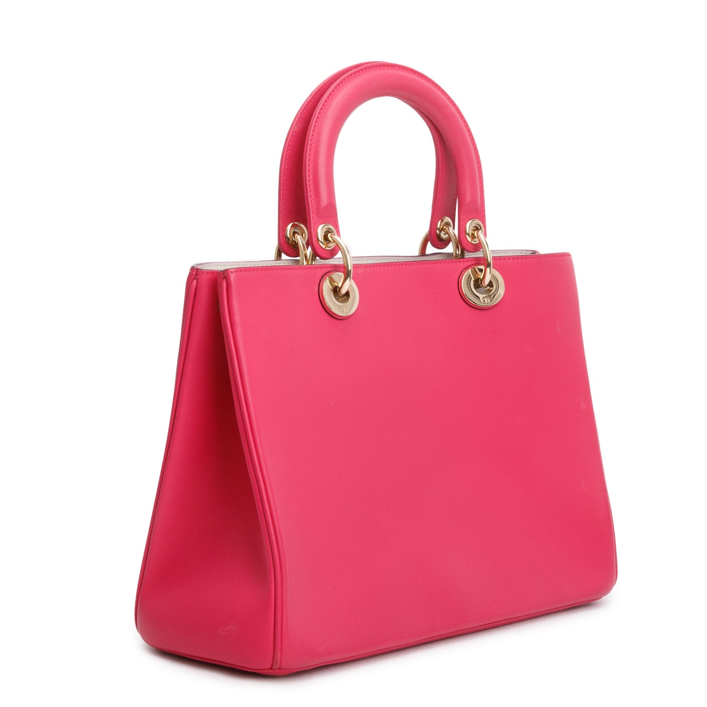 Christian Dior Pink Calfskin Leather Medium Diorissimo Tote