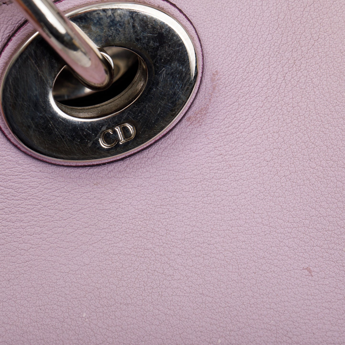 Christian Dior Pink Calfskin Leather Medium Diorissimo Tote
