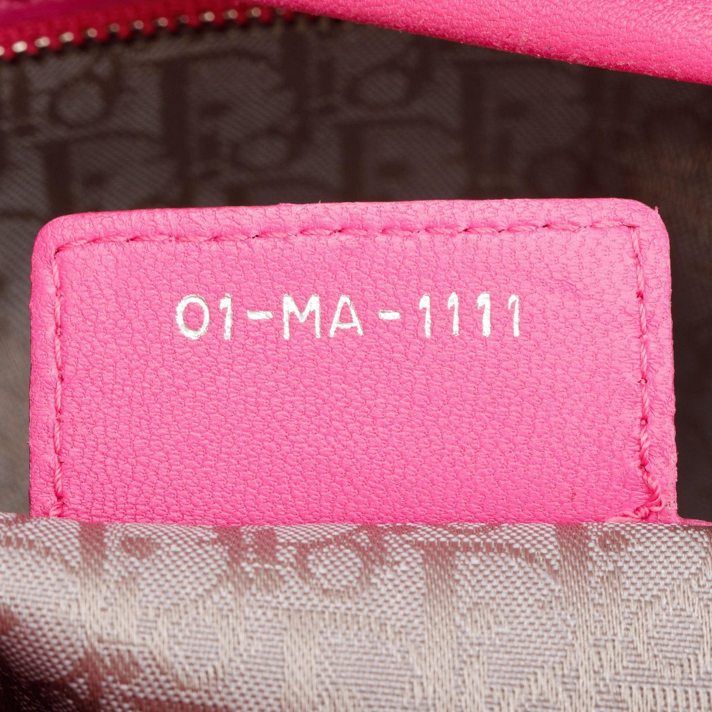 Christian Dior Pink Cannage Leather Large Lady Dior Bag