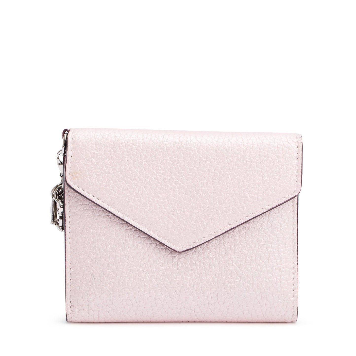 Christian Dior Pink Leather Diorissimo Envelope Compact Wallet
