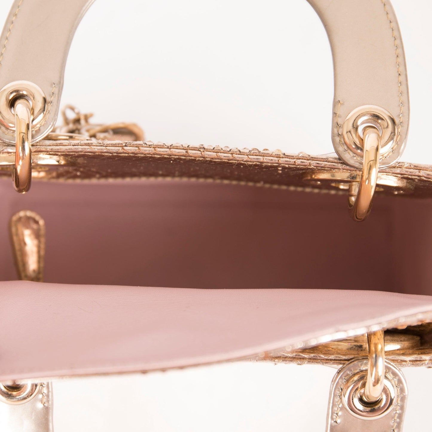 Christian Dior Python Mini Lady Dior Bag