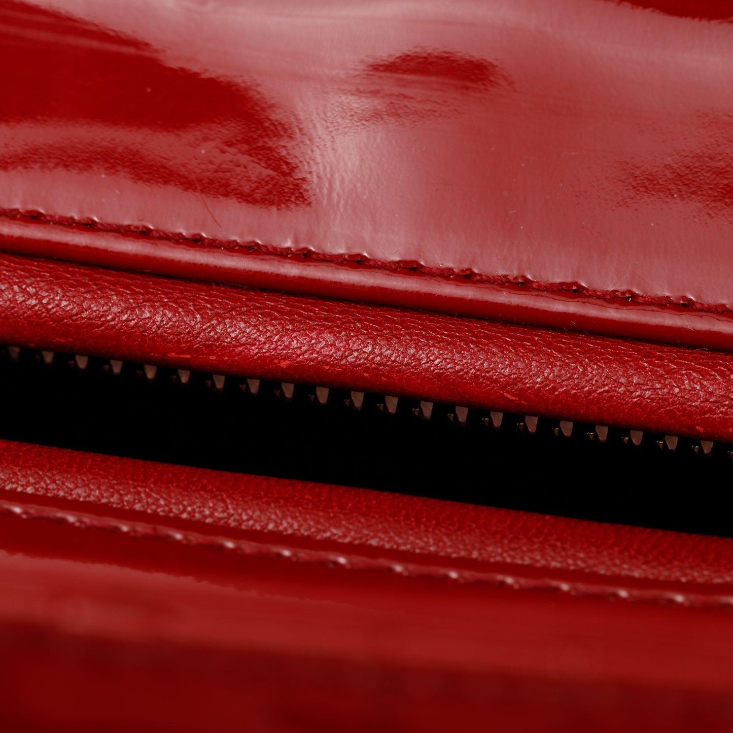 Christian Dior Red Patent Leather Medium Lady Dior Bag